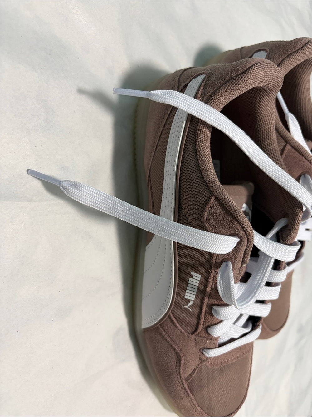 Puma Women's Sneakers in Mauve with White Laces